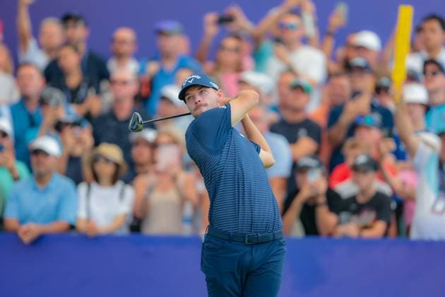 DUBAI, UNITED ARAB EMIRATES - 16.11.2025: Nicolai HoJGAARD (DEN) DP World Tour Championship Dubai at Jumeirah Golf Estates on November 16, 2025 in Dubai, United Arab Emirates.