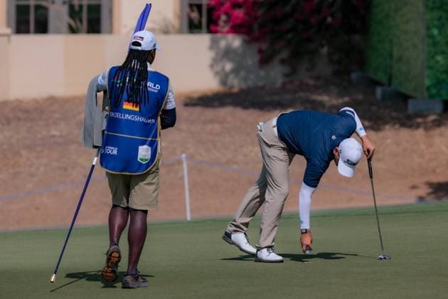 DUBAI, UNITED ARAB EMIRATES - 16.11.2025: Nicolai VON DELLINGSHAUSEN (GER) DP World Tour Championship Dubai at Jumeirah Golf Estates on November 16, 2025 in Dubai, United Arab Emirates.