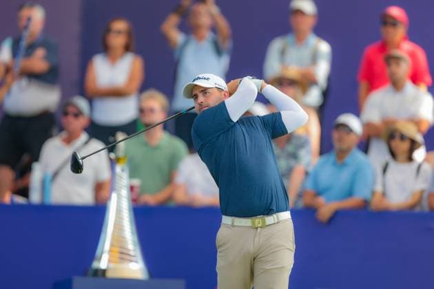 DUBAI, UNITED ARAB EMIRATES - 16.11.2025: Nicolai VON DELLINGSHAUSEN (GER) DP World Tour Championship Dubai at Jumeirah Golf Estates on November 16, 2025 in Dubai, United Arab Emirates.