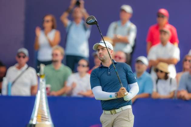 DUBAI, UNITED ARAB EMIRATES - 16.11.2025: Nicolai VON DELLINGSHAUSEN (GER) DP World Tour Championship Dubai at Jumeirah Golf Estates on November 16, 2025 in Dubai, United Arab Emirates.