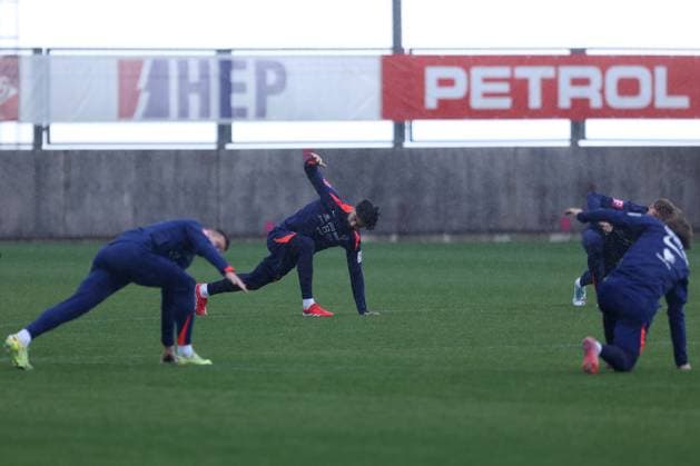 Training session of Croatia National football Team Player Josko Gvardiol during Croatia training session ahead FIFA World Cup, WM, Weltmeisterschaft, Fussball qualifier match between Croatia and Montenegro at HNK Rijeka Stadium on November 16, 2025 in Rijeka, Croatia. Croatia will play against Montenegro on November 17.  NelxPavletic PIXSELL