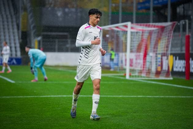 Deutschland, Fußball, Regionalliga Südwest, Saison 2025 2026, 17. Spieltag SC Freiburg II vs. 1 FSV Mainz 05 II Dreisamstadion (Freiburg): Jusuf Ugljanin ( 1 FSV Mainz 05 II ,17) Freiburg Dreisamstadion Baden-Württemberg Deutschland Copyright: xFINLEYxMÖRCHx