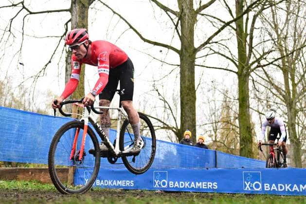 X2O Badkamers Trofee 2025-2026 Hamme HAMME, BELGIUM - NOVEMBER 16 : Kuhn Kevin of Heizomat - Cube during the 3rd leg of the Flandriencross X2O Badkamers Trofee 2025-2026 a cyclocross race for Men Elite on November 16, 2025 in Hamme, Belgium, 16 11 2025 ( Hamme Belgium  Copyright: xPeterxDexVoechtx