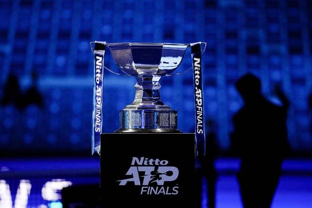 Trophy before doubles final tennis match of the ATP, Tennis Herren World Tour Finals at the Inalpi Arenain Turin, Italy - Sunday, Nov. 16, 2025. - .  Copyright: xMarcoxAlpozzi LaPressex