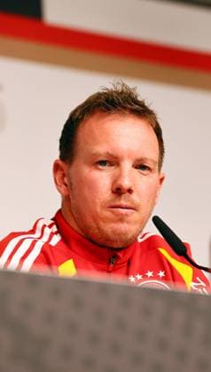 Deutschland - Slowakei Pressekonferenz Leipzig, 16.11.2025, Matchday -1, Red Bull Arena, Pressekonferenz zur WM Qualifikation BR Deutschland vs. Slowakei am 17.11.2025 , Im Bild: DFB Bundestrainer Julian Nagelsmann (Deutschland) ,