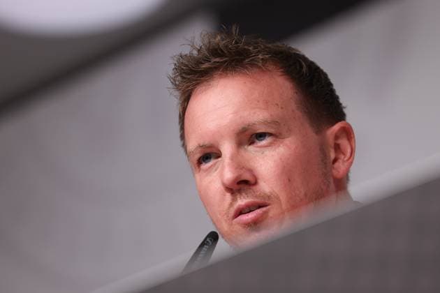 UEFA European Qualifiers - WM Qualifikation - 25 26 - Abschluss Pressekonferenz vor Deutschland - Slowakei am 16.11.2025 in der Red Bull Arena in Leipzig Trainer Julian Nagelsmann (Deutschland) bei der Pressekonferenz