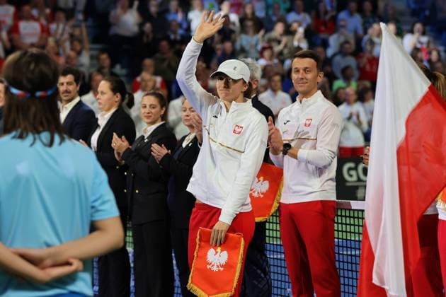 GORZOW WIELKOPOLSKI 16.11.2025 BILLIE JEAN KING CUP MECZ POLSKA - RUMUNIA --- GAME POLAND - ROMANIA NZ IGA SWIATEK FOT. PIOTR KACZMAREK 400mm.pl NEWSPIX.PL --- newspix.pl 