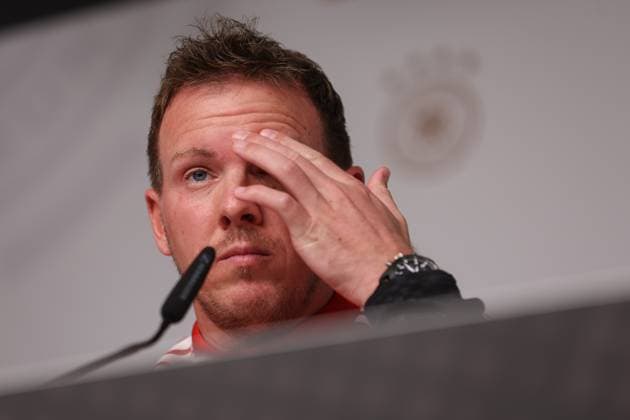 UEFA European Qualifiers - WM Qualifikation - 25 26 - Abschluss Pressekonferenz vor Deutschland - Slowakei am 16.11.2025 in der Red Bull Arena in Leipzig Trainer Julian Nagelsmann (Deutschland) bei der Pressekonferenz