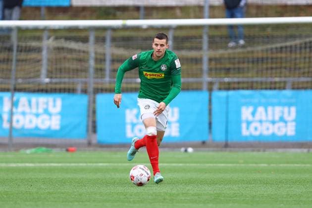 6 Leander Baar (HSC Hannover) Fußball I Herren I Regionalliga Nord I Saison 2025-2026 I 19. Spieltag I Hamburger SV U21, U 21 - HSC Hannover I 16.11.2025 I Stadion Hoheluft