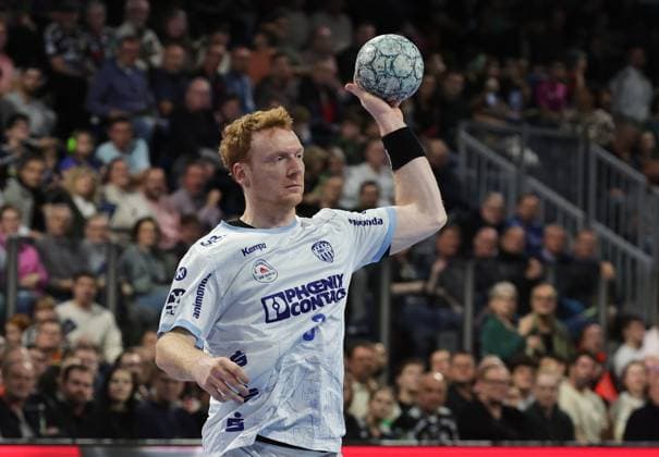 16.11.2025 - Handball - 1. Bundesliga DAIKIN HBL - Saison 2025 2026 - 12. Spieltag: HC Erlangen Metropolregion Nürnberg HCE - TBV Lemgo Lippe - DaMa - xdaxmax - Nicolai Theilinger (3, TBV Lemgo )