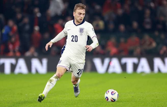 Jarrod Bowen of England. Albania v England, FIFA 2026 World Cup Qualifying, Group K, Football, Arena Kombetare, Tirana, Albania - 16 Nov 2025Tirana Arena Kombetare Albania EDITORIAL USE ONLY No use with unauthorised audio, video, data, fixture lists, club league logos or live services. Online in-match use limited to 120 images, no video emulation. No use in betting, games or single club league player publications.  Copyright: xNikolaxKrstic Shutterstockx 15786244av