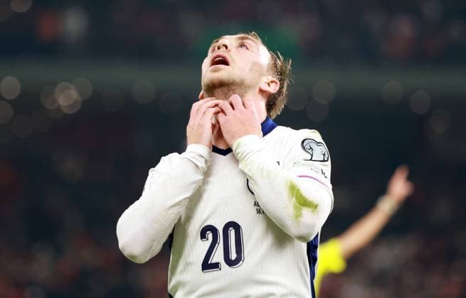 Jarrod Bowen of England. Albania v England, FIFA 2026 World Cup Qualifying, Group K, Football, Arena Kombetare, Tirana, Albania - 16 Nov 2025Tirana Arena Kombetare Albania EDITORIAL USE ONLY No use with unauthorised audio, video, data, fixture lists, club league logos or live services. Online in-match use limited to 120 images, no video emulation. No use in betting, games or single club league player publications.  Copyright: xNikolaxKrstic Shutterstockx 15786244bl