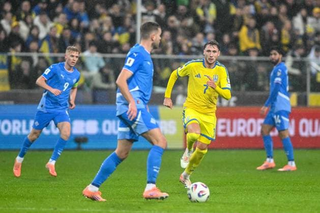 WARSZAWA 16.11.2025 MECZ 6. KOLEJKA GRUPA d ELIMINACJE DO MISTRZOSTW SWIATA 2026: UKRAINA - ISLANDIA --- FIFA World Cup, WM, Weltmeisterschaft, Fussball 2026 QUALIFYING ROUND GROUP G MATCH IN WARSAW: UKRAINE - ICELAND VLADYSLAV VANAT FOT. JACEK PRONDZYNSKI FOTOPYK NEWSPIX.PL --- newspix.pl 