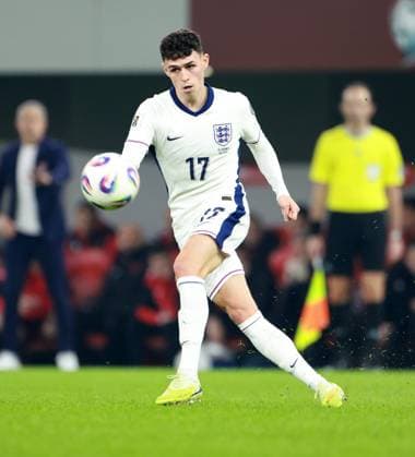 Phil Foden of England. Albania v England, FIFA 2026 World Cup Qualifying, Group K, Football, Arena Kombetare, Tirana, Albania - 16 Nov 2025Tirana Arena Kombetare Albania EDITORIAL USE ONLY No use with unauthorised audio, video, data, fixture lists, club league logos or live services. Online in-match use limited to 120 images, no video emulation. No use in betting, games or single club league player publications.  Copyright: xNikolaxKrstic Shutterstockx 15786244db