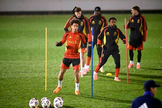 Belgium v Liechtenstein - FIFA World Cup, WM, Weltmeisterschaft, Fussball 2026 UEFA Qualifier - Media Activities 16 11 2025 ILIEGE, BELGIUM - NOVEMBER 16 : Witsel Axel midfielder of Belgium pictured during a training session of the Belgian National Football team prior to the FIFA World Cup 2026 European Qualifiers match between Belgium and Liechtenstein on November 16, 2025 in Liege, Belgium, 16 11 2025 Liege Belgium  Copyright: xTomasxSiskx