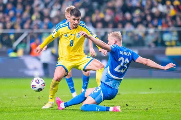 2025.11.16 Warszawa pilka nozna Kwalifikacje Mistrzostw Swiata 2026 Ukraina - Islandia N z Yegor Nazaryna Foto Gleb Soboliev PressFocus 2025.11.16 Warszawa Football - FIFA World Cup, WM, Weltmeisterschaft, Fussball 2026 Qualifying round Ukraine - Island Yegor Nazaryna Credit: Gleb Soboliev PressFocus NEWSPIX.PL --- newspix.pl 