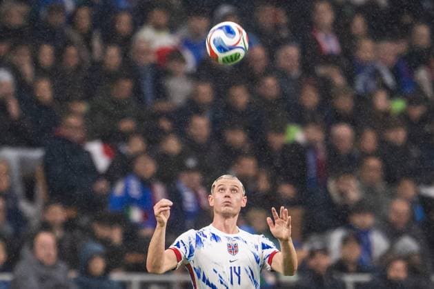 251116 Julian Ryerson of Norway during the FIFA World Cup, WM, Weltmeisterschaft, Fussball Qualifier football match between Italy and Norway on November 16, 2025 in Milan. Photo: Vegard Grott BILDBYRAN kod VG VG0836 bbeng fotball football soccer fotboll fifa world cup qualifiers european qualifiers 2026 uefa world cup qualifiers vm-kvalifisering vm kvalik vm kval norge norway italien italia italy milano Copyright: VEGARDxGRoTT BB251116VG067