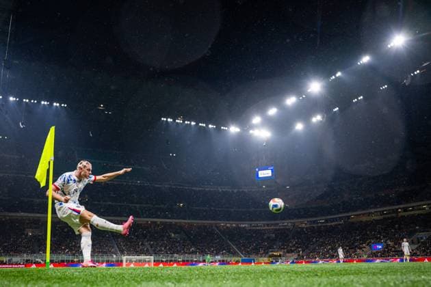 251116 Julian Ryerson of Norway during the FIFA World Cup, WM, Weltmeisterschaft, Fussball Qualifier football match between Italy and Norway on November 16, 2025 in Milan. Photo: Vegard Grott BILDBYRAN kod VG VG0836 bbeng fotball football soccer fotboll fifa world cup qualifiers european qualifiers 2026 uefa world cup qualifiers vm-kvalifisering vm kvalik vm kval norge norway italien italia italy milano Copyright: VEGARDxGRoTT BB251116VG081