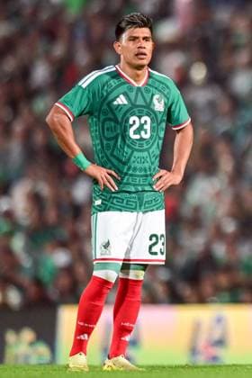 MEXICO VS URUGUAY - PARTIDO AMISTOSO - 15 DE NOVIEMBRE 2025 TORREON COAHUILA, MEXICO. NOVEMBER 15th: Jesus Gallardo 23 of Mexico during the Friendly match between Mexico and Uruguay, held at the TSM Corona stadium, in Torreon Coahuila,Mexico. (PHOTO BY KIKE TERRAZAS STRAFFONIMAGES IMAGO MANDATORY CREDIT EDITORIAL USE Copyright: xKIKExTERRAZASx