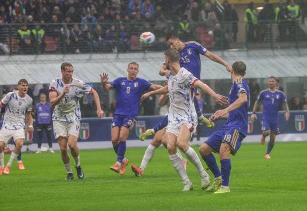 Qualifying match for the 2026 FIFA World Cup, WM, Weltmeisterschaft, Fussball Group I, between Italy and Norway Pio Esposito (Italy) During the November 16, 2025, football match between Italy and Norway in the Group I World Cup Qualifiers at the San Siro Stadium in Milan. Milano Stadio San Siro Lombardia italia Copyright: xFABIOxSASSO FPAxFabioxSasso FPAx Italia Norvegia2025_11_16Fabio Sasso2251