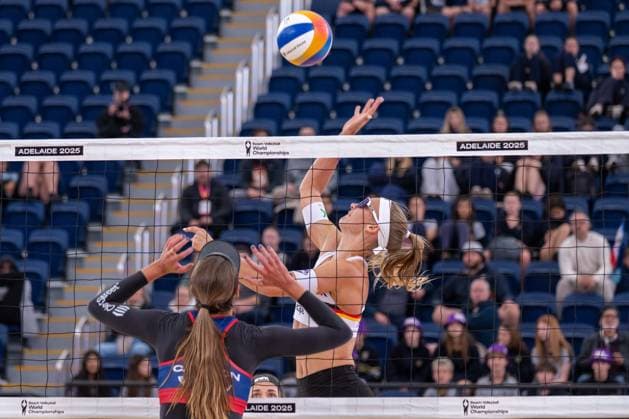 RECORD DATE NOT STATED ADELAIDE, AUSTRALIA - NOVEMBER 17: Sandra Ittlinger (Player 1 - GER) during the Beach volleyball, Beachvolleyball World Championships at Adelaide on November 17, 2025 in Adelaide, Australia. Australia Copyright: xBEAUTIFULxSPORTS PeterxWeberx