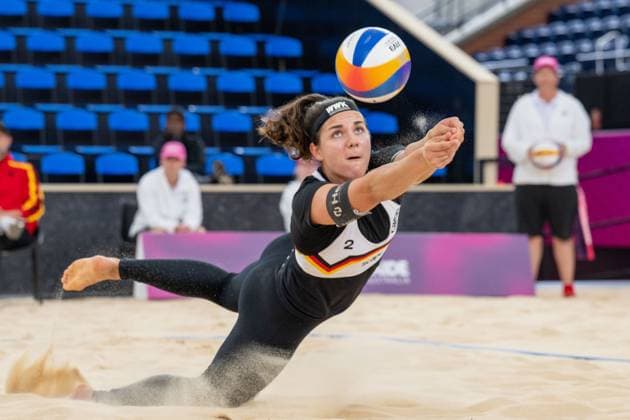 RECORD DATE NOT STATED Beach volleyball, Beachvolleyball World Championships Adelaide, Australia 17.11.2025 ADELAIDE, AUSTRALIA - NOVEMBER 17: Anna-Lena Grüne (Player 2 - GER) during the Beach Volleyball World Championships at Adelaide on November 17, 2025 in Adelaide, Australia. Copyright: xBEAUTIFULxSPORTS PeterxWeberx