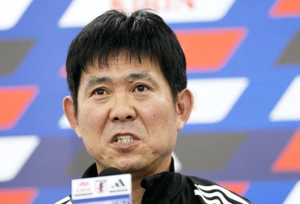 Football: Friendly between Japan and Bolivia Hajime Moriyasu, manager of Japanese men s national football team, speaks at a press conference, PK, Pressekonferenz at the National Stadium in Tokyo on Nov. 17, 2025, a day before an International Friendly, Länderspiel, Nationalmannschaft against Bolivia.  A14AA0005040526P