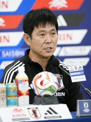 Football: Friendly between Japan and Bolivia Hajime Moriyasu, manager of Japanese men s national football team, speaks at a press conference, PK, Pressekonferenz at the National Stadium in Tokyo on Nov. 17, 2025, a day before an International Friendly, Länderspiel, Nationalmannschaft against Bolivia.  A14AA0005040524P
