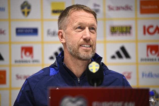 STOCKHOLM, SWEDEN 20251117 Swedish national team, Nationalteam captain Graham Potter during a press conference, PK, Pressekonferenz at Strawberry Arena. STOCKHOLM SWEDEN x10060x