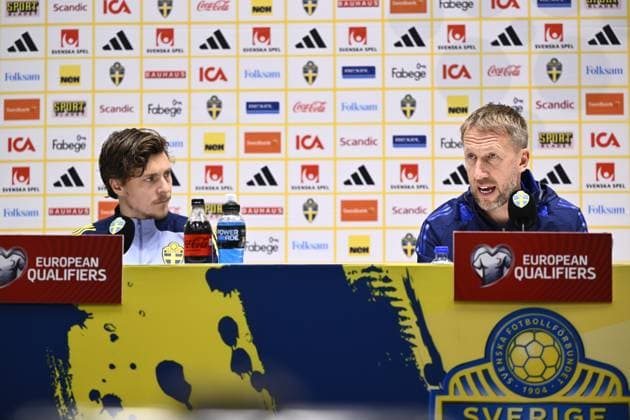 STOCKHOLM, SWEDEN 20251117 Swedish national team, Nationalteam captain Graham Potter during a press conference, PK, Pressekonferenz at Strawberry Arena. STOCKHOLM SWEDEN x10060x