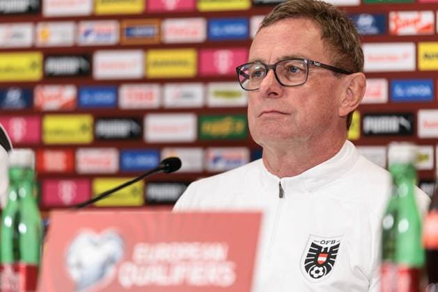 SOCCER - FIFA WC quali, AUT vs BIH VIENNA,AUSTRIA,17.NOV.25 - FIFA World Cup, WM, Weltmeisterschaft, Fussball 2026, European Qualifiers, group stage, OEFB international match, Länderspiel, Nationalmannschaft Austria vs Bosnia and Herzegovina, preview, press conference, PK, Pressekonferenz AUT. Image shows head coach Ralf Rangnick (AUT).  GEPAxpictures xArminxRauthner