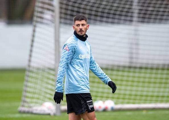 Fussball, Herren, Saison 2025 26, 2. Bundesliga, Hertha BSC, Training, Dawid Kownacki (Hertha BSC), 17.11. 2025,