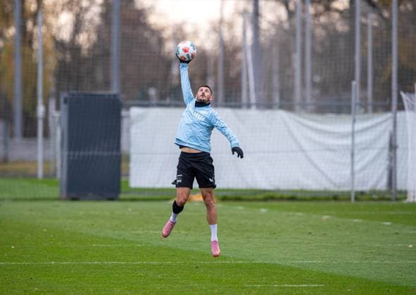 Fussball, Herren, Saison 2025 26, 2. Bundesliga, Hertha BSC, Training, Dawid Kownacki (Hertha BSC), 17.11. 2025,