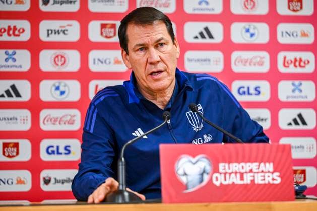 Belgium v Liechtenstein - FIFA World Cup, WM, Weltmeisterschaft, Fussball 2026 UEFA Qualifiers - Media Activities 17 11 2025 LIEGE, BELGIUM - NOVEMBER 17 : Garcia Rudi head coach of Belgium talking to the press during a press conference, PK, Pressekonferenz ahead of the FIFA World Cup 2026 UEFA European Qualifiers group J qualifying round matchday 10 between Belgium and Liechtenstein on November 17, 2025 in Liege, Belgium, 17 11 2025 Liege Belgium  Copyright: xVincentxKalutx