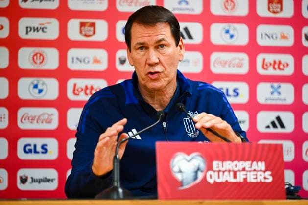 Belgium v Liechtenstein - FIFA World Cup, WM, Weltmeisterschaft, Fussball 2026 UEFA Qualifiers - Media Activities 17 11 2025 LIEGE, BELGIUM - NOVEMBER 17 : Garcia Rudi head coach of Belgium talking to the press during a press conference, PK, Pressekonferenz ahead of the FIFA World Cup 2026 UEFA European Qualifiers group J qualifying round matchday 10 between Belgium and Liechtenstein on November 17, 2025 in Liege, Belgium, 17 11 2025 Liege Belgium  Copyright: xVincentxKalutx