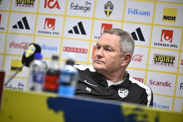 STOCKHOLM, SWEDEN 20251117 Slovenia national team, Nationalteam captain MatjaÅ¾ Kek meets with journalists at Strawberry Arena ahead of Tuesday s World Cup qualifying match against Sweden. STOCKHOLM SWEDEN x10050x