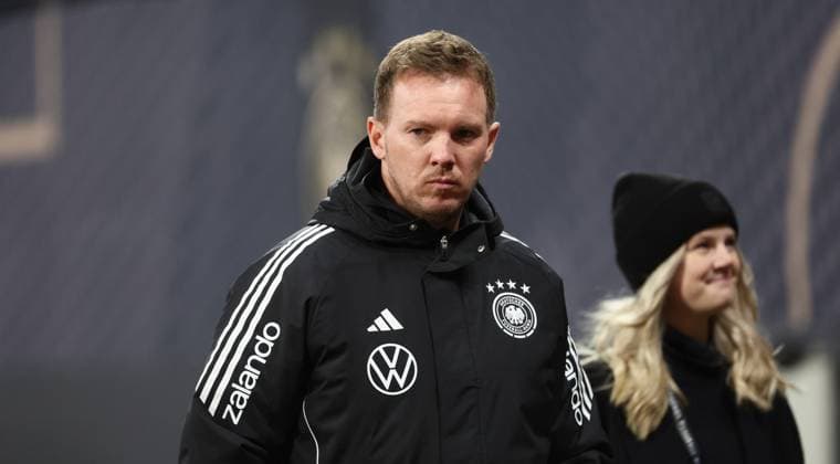 Leipzig, 17.11.2025, Red Bull Arena, Fussball, WM Qualifikation , BR Deutschland vs. Slowakei , Im Bild; Bundestrainer Julian Nagelsmann (Deutschland) ,