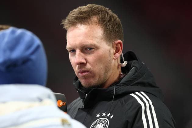 17.11.2025, xtgx, Fussball WM-Qualifikation 2026, Deutschland - Slowakei v.l. Trainer Julian Nagelsmann (Deutsche Fussball Nationalmannschaft DFB) (DFL DFB REGULATIONS PROHIBIT ANY USE OF PHOTOGRAPHS as IMAGE SEQUENCES and or QUASI-VIDEO) Leipzig