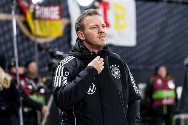 FIFA World Cup, WM, Weltmeisterschaft, Fussball UEFA Qualifiers: Deutschland - Slowakei; 17.11.2025 Julian Nagelsmann (Bundestrainer Deutschland) FIFA World Cup UEFA Qualifiers: Deutschland - Slowakei; Leipzig, Red Bull Arena, 17.11.2025 Copyright: xBEAUTIFULxSPORTS Wunderlx