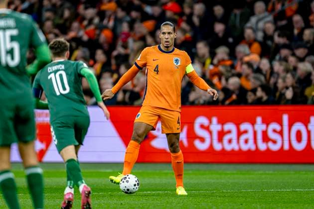 Netherlands defender Virgil van Dijk, during the match FOOTBALL - EUROPEAN QUALIFIERS - NETHERLANDS - LITHUANIA at the Johan Cruijff ArenA for the FIFA World Cup, WM, Weltmeisterschaft, Fussball 2026 UEFA Qualifiers - Group G - Matchday 10 season 2025-2026 in AMSTERDAM, Netherlands on 17 november 2025, (photo by Stefan Koops EYE4images DeFodi Images)