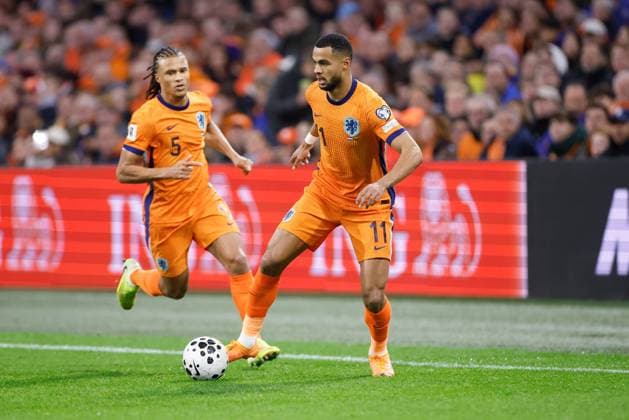 Cody Gakpo of the Netherlands Netherlands v Lithuania, FIFA World Cup, WM, Weltmeisterschaft, Fussball 2026 Qualifier, Netherlands v Lithuania, Johan Cruijff Arena, November 17, 2025, Amsterdam, Netherlands.