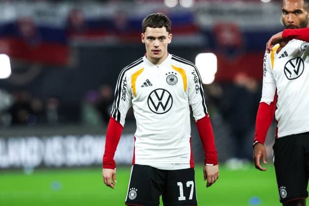 Fussball, UEFA European Qualifiers WM Qualifikation Europa Gruppe A - 10. Spieltag Deutschland - Slowakei 17.11.2025, Red Bull Arena Florian Wirtz (Deutschland, 17) Leipzig Red Bull Arena Sachsen Deutschland