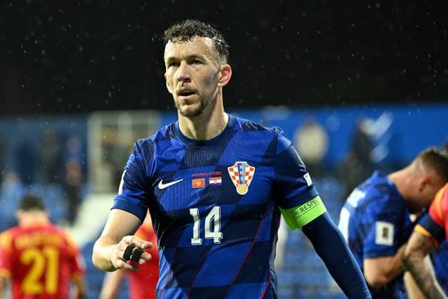 Podgorica, Montenegro, 171125. City Stadium. Football match of the 10th round of Group L of the European qualifiers for the FIFA World Cup, WM, Weltmeisterschaft, Fussball 2026, Montenegro - Croatia. In the photo: Ivan Perisic, celebrating. Photo: Tom Dubravec CROPIX Split CROATIA Copyright: xxTomxDubravecx crna_gora_hrvatska34-171125