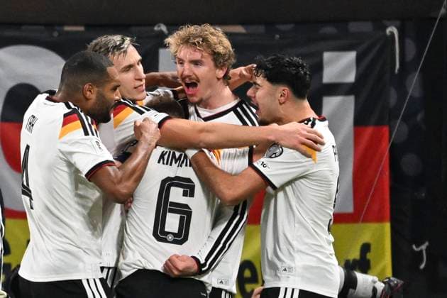 Nick Woltemade (Deutschland 11) jubelt nach dem Tor zum 1:0 mit der Mannschaft 17.11.2025 Fussball WM Qualifikation Deutschland vs Slowakei, Red Bull Arena, Leipzig,