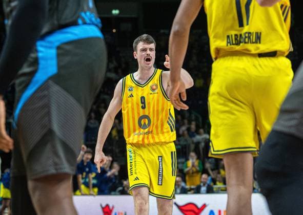 Basketball, Herren, Saison 2025 2026, BBL Pokal (Viertelfinale), Alba Berlin - Science City Jena, Jonas Mattiseck (Alba), 17.11.2025, Copyright: xSebastianxRäppold MatthiasxKochx