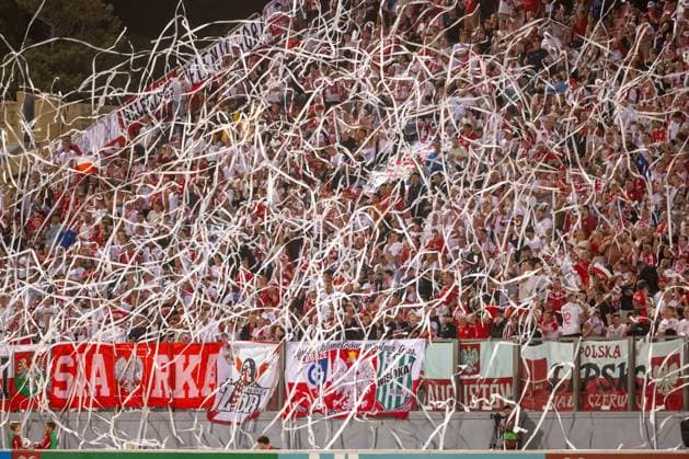 2025.11.17 Malta Pilka nozna Kwalifikacje Mistrzostw Swiata 2026 Malta - Polska N z Kibice oprawa Foto Marcin Karczewski PressFocus 2025.11.17 Malta Football - FIFA World Cup, WM, Weltmeisterschaft, Fussball 2026 Qualifying round Malta - Poland Kibice oprawa Credit: Marcin Karczewski PressFocus NEWSPIX.PL --- newspix.pl 