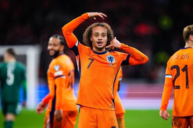 World Cup qualification: The Netherlands v Lithuania Amsterdam - Xavi Simons of The Netherlands during the qualification match for the World Cup 2026. The match is set between The Netherlands and Lithuania at Johan Cruyff Arena on 17 November 2025 in Amsterdam, The Netherlands. (VK Sportphoto Yannick Verhoeven) Copyright: xYannickxVerhoevenx