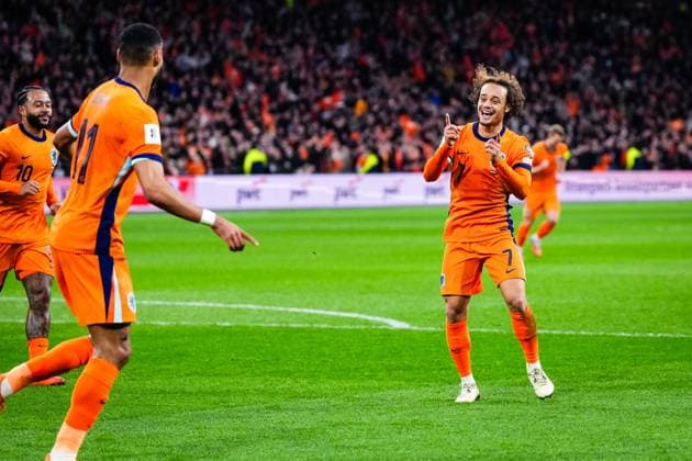 World Cup qualification: The Netherlands v Lithuania Amsterdam - Xavi Simons of The Netherlands during the qualification match for the World Cup 2026. The match is set between The Netherlands and Lithuania at Johan Cruyff Arena on 17 November 2025 in Amsterdam, The Netherlands. (VK Sportphoto Yannick Verhoeven) Copyright: xYannickxVerhoevenx