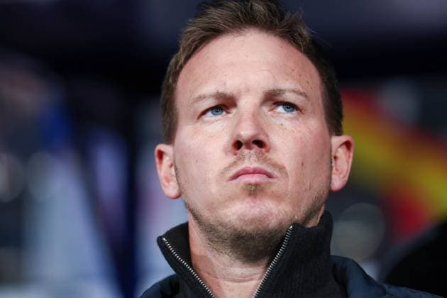 UEFA European Qualifiers - WM Qualifikation - 25 26 - Deutschland - Slowakei am 17.11.2025 in der Red Bull Arena in Leipzig Trainer Julian Nagelsmann (Deutschland) *** UEFA European Qualifiers World Cup Qualifiers 25 26 Germany Slovakia on 17 11 2025 at the Red Bull Arena in Leipzig Coach Julian Nagelsmann Germany MH