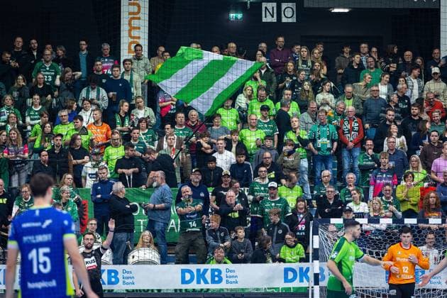 17.11.2025, xovx, Handball Daikin Handball Bundesliga, HSG Wetzlar - VfL Gummersbach Fans der HSG Wetzlar in der Buderus-Arena in Wetzlar Wetzlar Buderus-Arena Hessen Deutschland (DE)